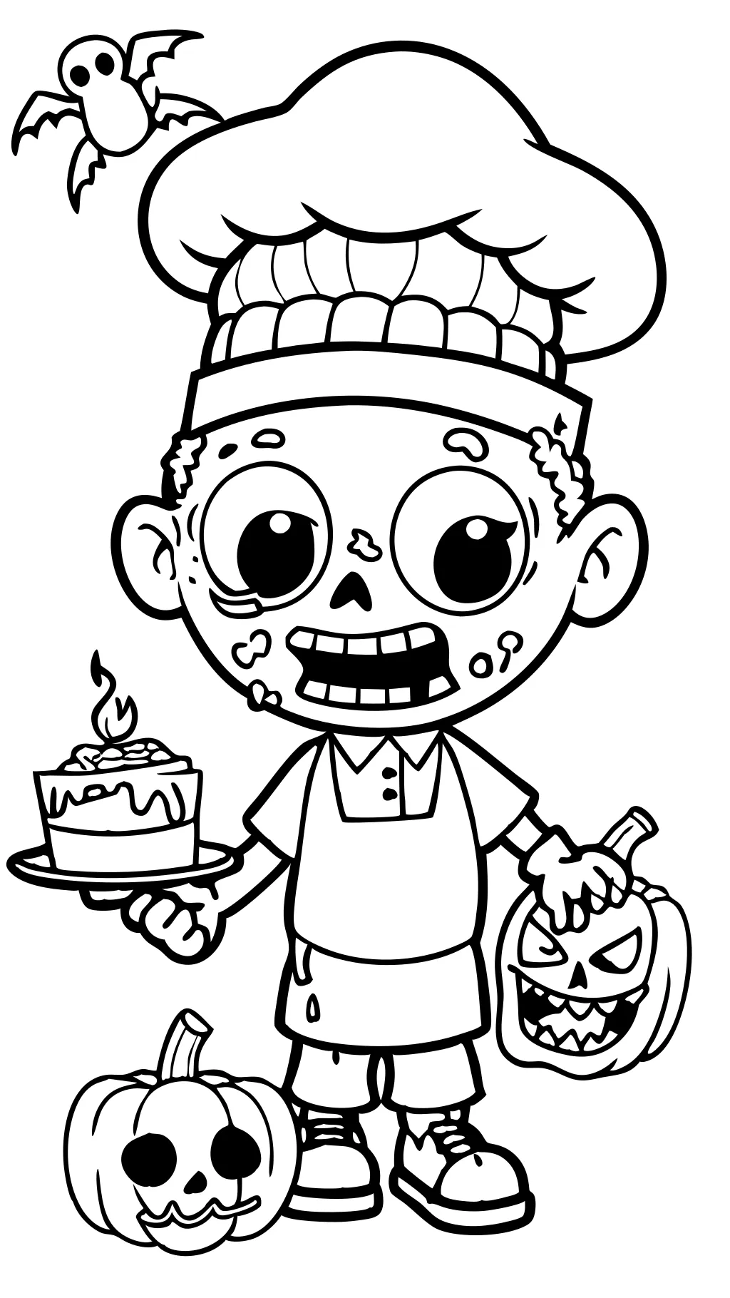 z-o-m-b-i-e-s coloring pages